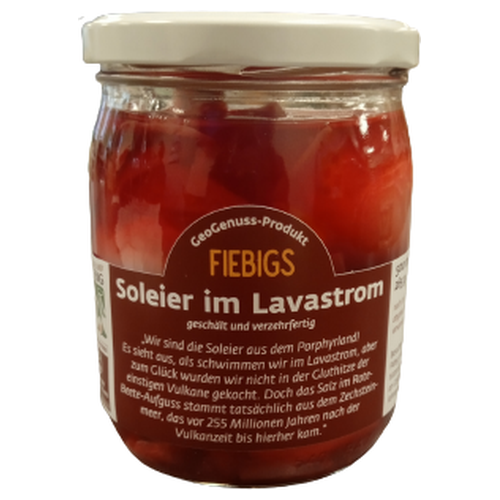 GeoGenuss Geflügelhof Fiebig "Soleier im Lavastrom" á 500ml